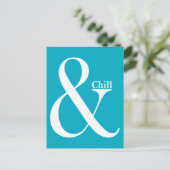 Ampersand Chill Postkarte (Stehend Vorderseite)