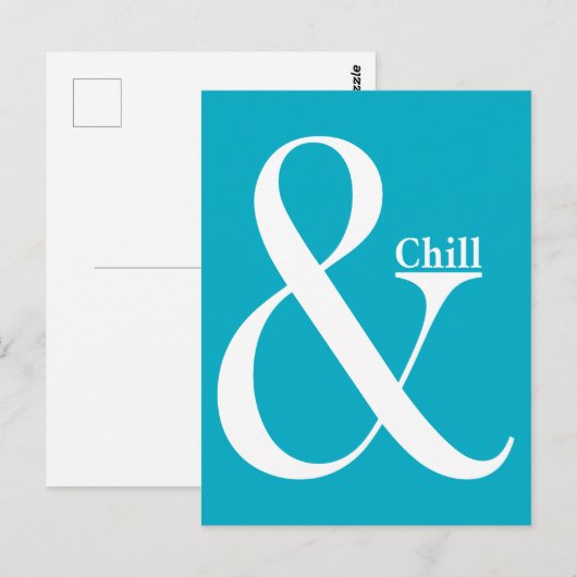 Ampersand Chill Postkarte (Vorne/Hinten)