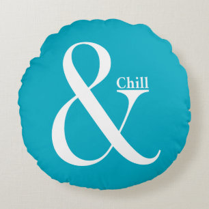 Ampersand Chill Rundes Kissen