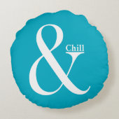 Ampersand Chill Rundes Kissen (Rückseite)