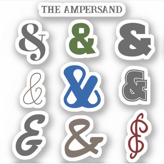Ampersand Day Aufkleber (Vorderseite)