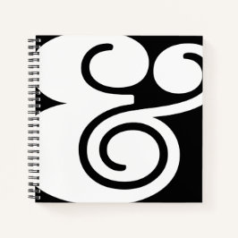 Ampersand "&" Designer | BL B/W | Notizblock