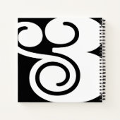 Ampersand "&" Designer | BL B/W | Notizblock (Rückseite)