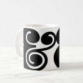 Ampersand "&" Designer übersichtlich | BL Black | Kaffeetasse (Vorderseite Links)