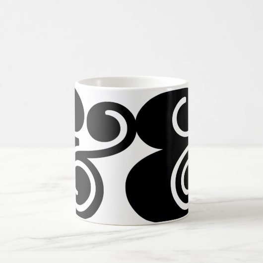 Ampersand "&" Designer übersichtlich | BL Black | Kaffeetasse (Mittel)