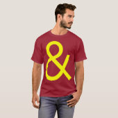 Ampersand - dunkelgelb T-Shirt (Vorne ganz)