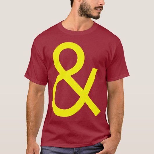 Ampersand - dunkelgelb T-Shirt (Vorderseite)