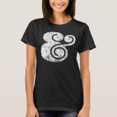 Ampersand "&" erschütterte Grafik | BL White | T-Shirt (Vorderseite)