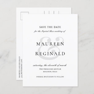 Ampersand Foto Traditionelle Hochzeit speichern da Ankündigungspostkarte