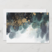 Ampersand Gold Greenerity Wedding Couples Dusche Einladung (Rückseite)