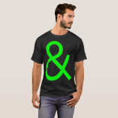 Ampersand - grün auf dunkel T-Shirt (Vorne ganz)