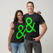 Ampersand - grün auf dunkel T-Shirt (Unisex)