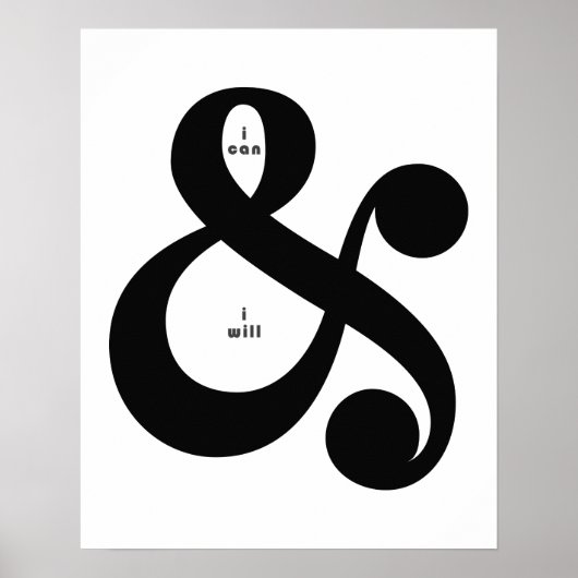 AMPERSAND Inspiration Zitat Poster (Vorne)