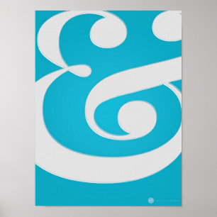 Ampersand "&" inspiriertes Poster