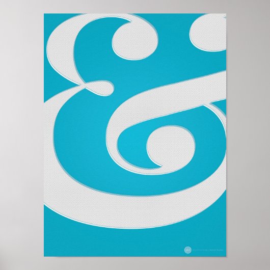 Ampersand "&" inspiriertes Poster (Vorne)