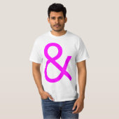 Ampersand - Magenta auf Licht T-Shirt (Vorne ganz)