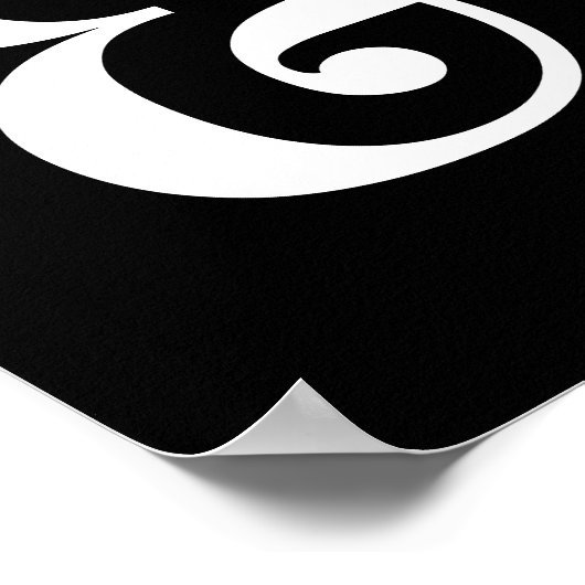 Ampersand Mark Wall Poster (Ecke)