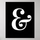 Ampersand Mark Wall Poster (Vorne)