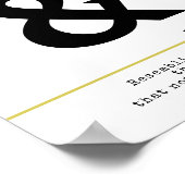 Ampersand Minimal Black Typografy Poster (Ecke)