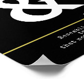 Ampersand Minimal White Typografy Poster (Ecke)