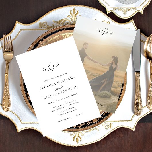 Ampersand Monogram All in one Weditation Einladung