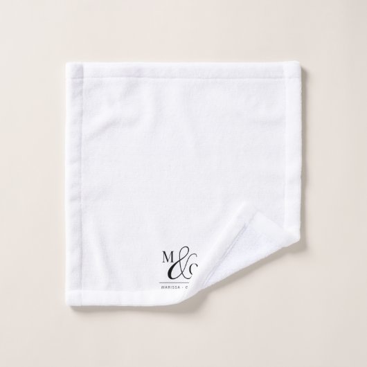 Ampersand Monogram Badhandtuch Set (Waschlappen)