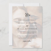 Ampersand Monogram Foto Wedding Einladung (Vorderseite)