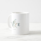 Ampersand Monogram Gold Green Kaffeetasse (Vorderseite Links)