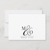 Ampersand Monogram Mitteilungskarte (Vorderseite)