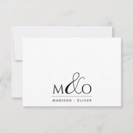 Ampersand Monogram Note Card Mitteilungskarte