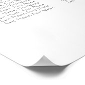 Ampersand Monogram Seating Chart Poster (Ecke)