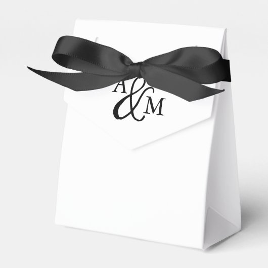 Ampersand Monogram Wedding Geschenkschachtel (Vorderseite)