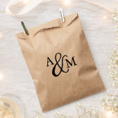 Ampersand-Monogramm-Gastgeschenk Hochzeit Geschenktütchen (Ausgeschnitten)