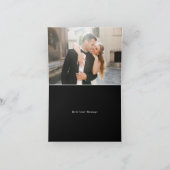 Ampersand Monogramm Personalisierte Hochzeit Dankeskarte (Innenseite)