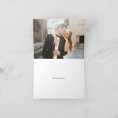 Ampersand Monogramm Personalisierte Hochzeit Dankeskarte (Innenseite)