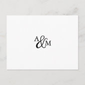 Ampersand Monogramm UAWG Postkarte mit Wahlmöglich (Vorderseite)