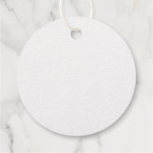 Ampersand Paare Initials Wreath Wedding Geschenkanhänger (Rückseite)