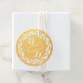 Ampersand Paare Initials Wreath Wedding Geschenkanhänger (Mit Box)