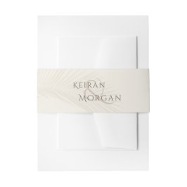 Ampersand Palm Leaf Beach Tropical Branch Einladungsbanderole