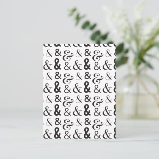 ampersand postkarte (Stehend Vorderseite)