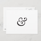Ampersand Postkarte (Vorne/Hinten)