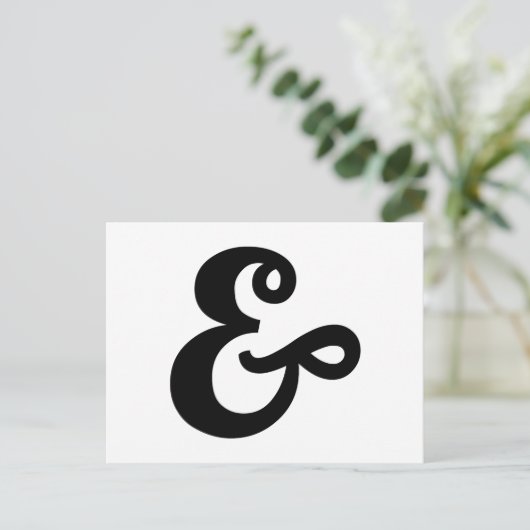 &, Ampersand Postkarte (Stehend Vorderseite)