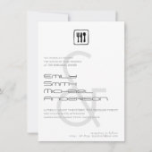 AMPERSAND Probe Dinner FOTO Hochzeit Einladungen (Vorderseite)