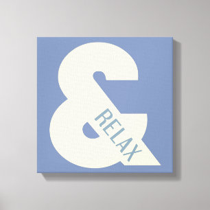 Ampersand Relax Minimalistisch Leinwanddruck