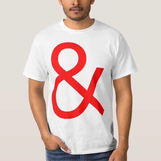 Ampersand - rot am Licht T-Shirt (Vorderseite)