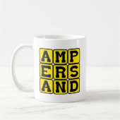 Ampersand, Satzart Kaffeetasse (Links)
