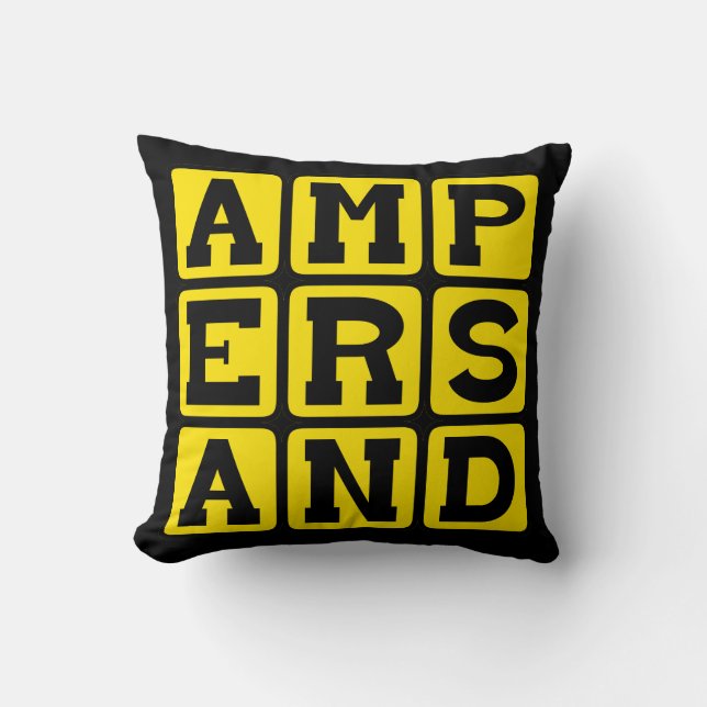 Ampersand, Satzart Kissen (Vorderseite)