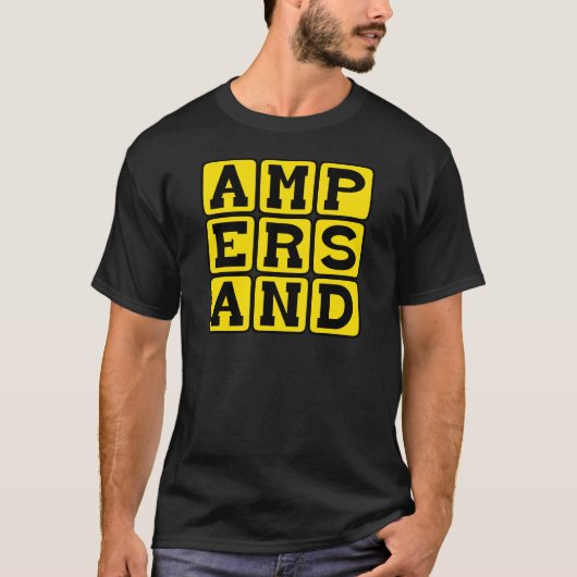 Ampersand, Satzart T-Shirt (Vorderseite)