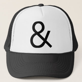 Ampersand - Schwarz auf Licht Truckerkappe