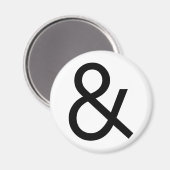 Ampersand - Schwarz Magnet (Vorderseite/Rückseite)